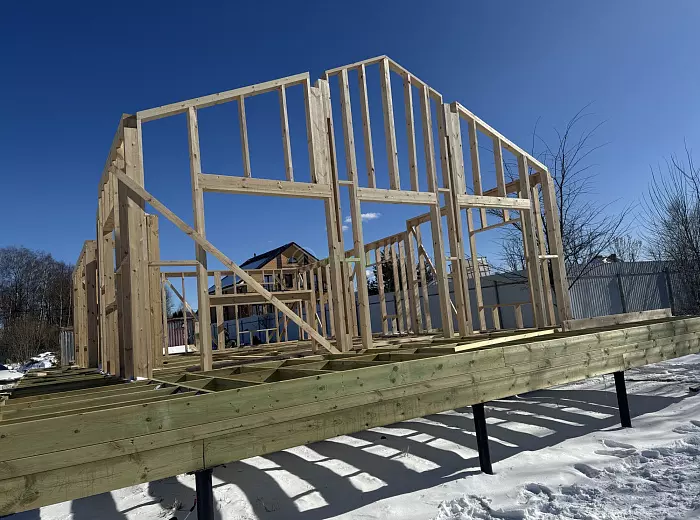 ИД 000722 Жилой Дом Лагуна К114-1 (село Некрасово) — этап строительства