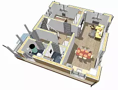 Айвенго К121-2 (Дачный дом) — Планировка 5