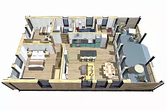 Фьорд Prefab 98-1 (ПРЕфаб технология) — Планировка 2