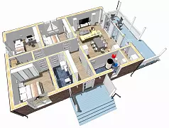 Сиеста К117-1 (Каркасный дом) — Планировка 6