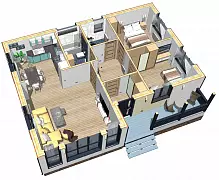 Легенда Prefab 84-1 (ПРЕфаб технология) — Планировка 6