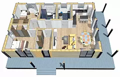 Лагуна Prefab 115-1 (ПРЕфаб технология) — Планировка 2