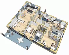 Верона К136-1 (Каркасный дом) — Планировка 4