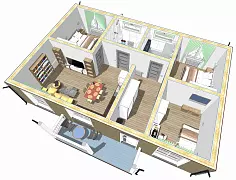Лаура Prefab 85-1 (ПРЕфаб технология) — Планировка 3