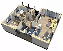 Легенда Prefab 84-1 (ПРЕфаб технология) — Планировка 5