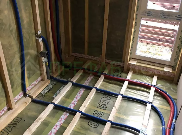 Баня Фрея К87-1 (КП Капитанский Остров) — этап строительства