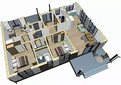 Валенсия Prefab 125-1 (ПРЕфаб технология) — Планировка 3