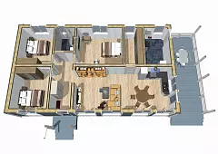 ИД 000724 Анталия К 122-1 (Каркасный дом) — Планировка 2