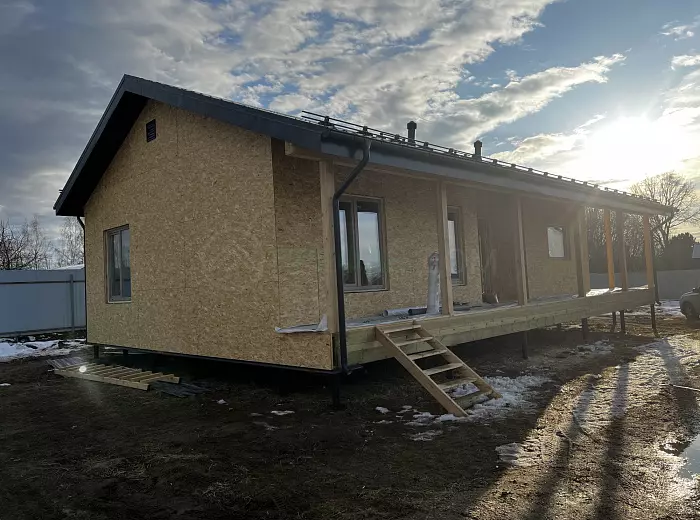 ИД 000722 Жилой Дом Лагуна К114-1 (село Некрасово) — этап строительства
