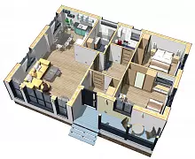 Легенда Prefab 84-1 (ПРЕфаб технология) — Планировка 3