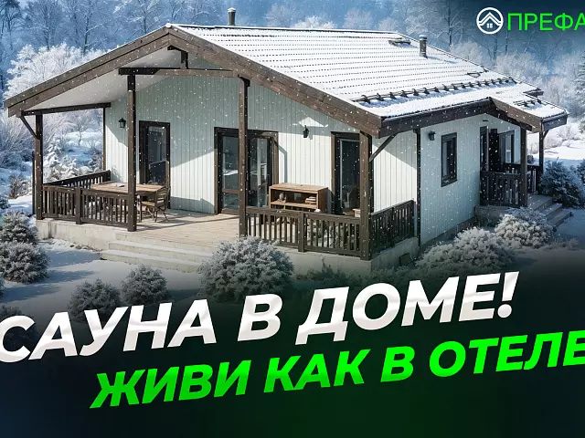 САУНА В ДОМЕ! ИДЕАЛЬНЫЙ ДОМ ДЛЯ ПМЖ И ДАЧИ | Проект дома 101 м²