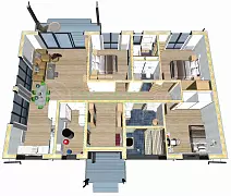 Валенсия Prefab 125-1 (ПРЕфаб технология) — Планировка 2