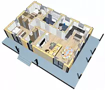 Лагуна Prefab 115-1 (ПРЕфаб технология) — Планировка 3