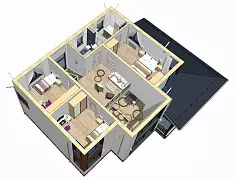 Марсель К182-2 (Каркасный дом) — Планировка 9